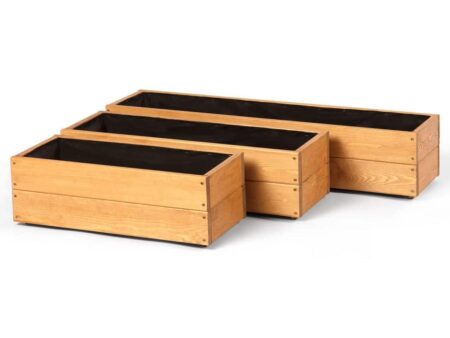 Jardinera de madera CITY Lasur