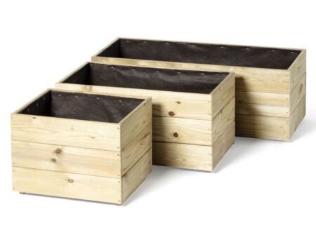 Jardinera de madera EVA