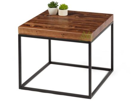 Mesa centro industrial IVETTE 60x60cm
