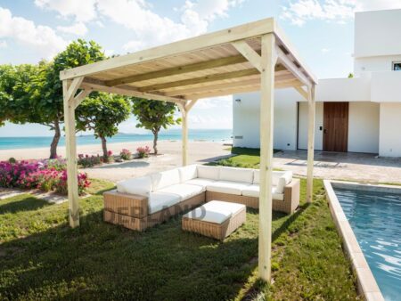 Pérgola con techo BILBAO