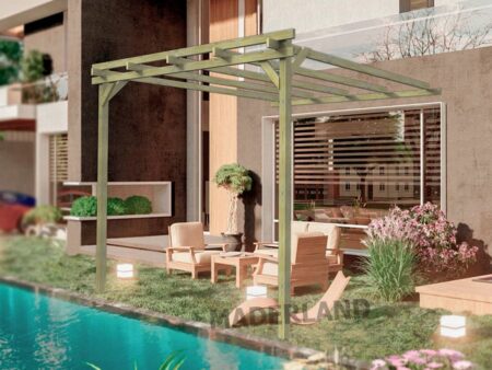 Pérgola madera BURDEOS